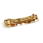 Barrette métal design martelé