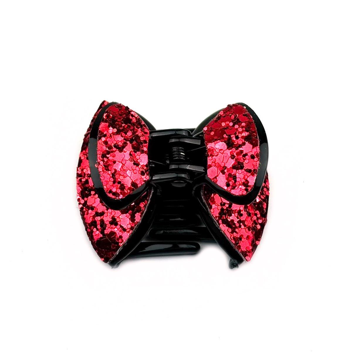 Pince cheveux noeud à paillettes