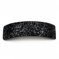 Barrette cheveux paillettes incurvée - Élégance noir