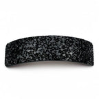 Barrette cheveux paillettes incurvée - Élégance noir