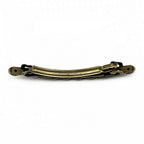 Barrette cheveux vintage longue avec perles à facette