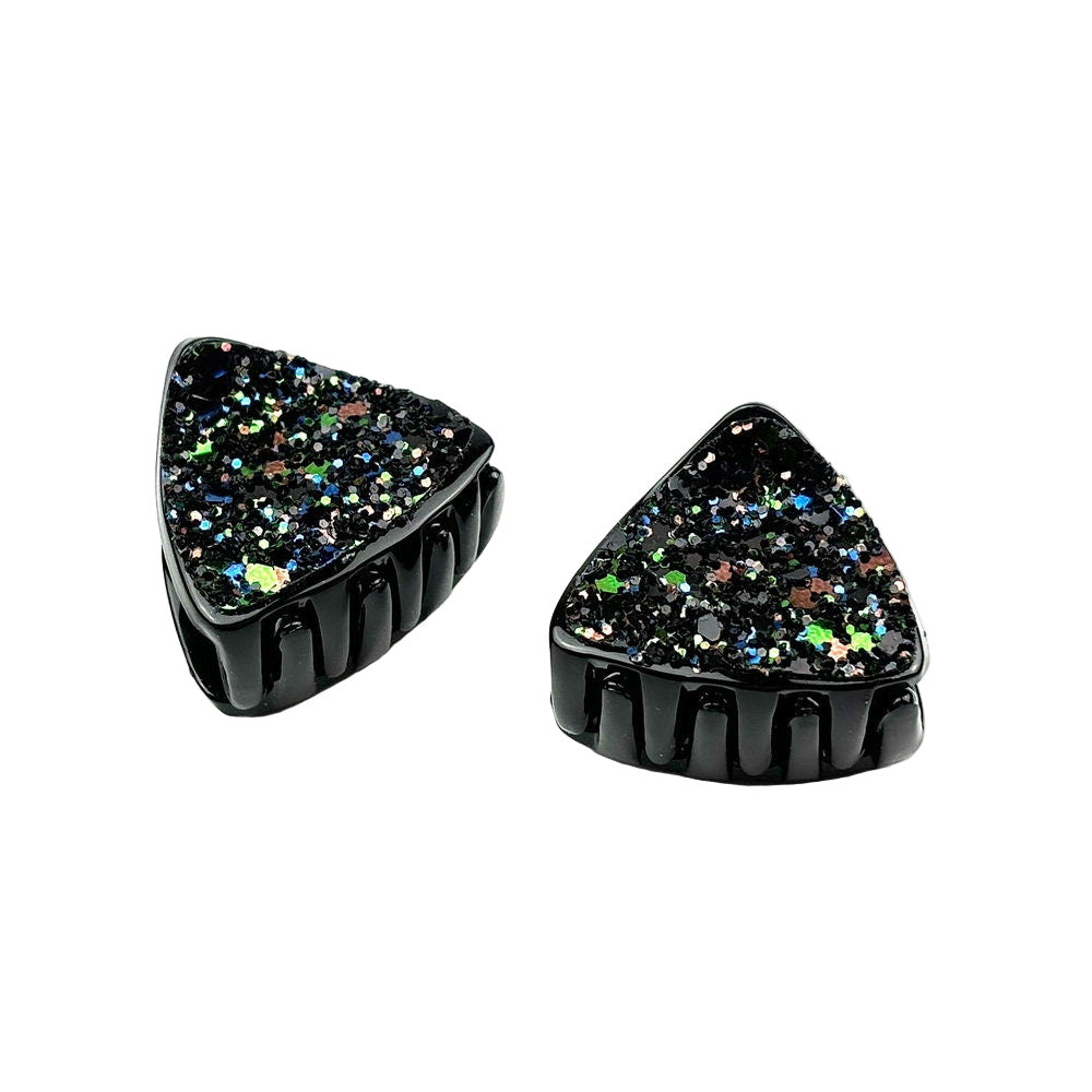 Lot de 2 pinces cheveux paillette triangulaire
