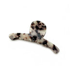 Pince cheveux crabe 9cm en acétate motif tortue ivoire
