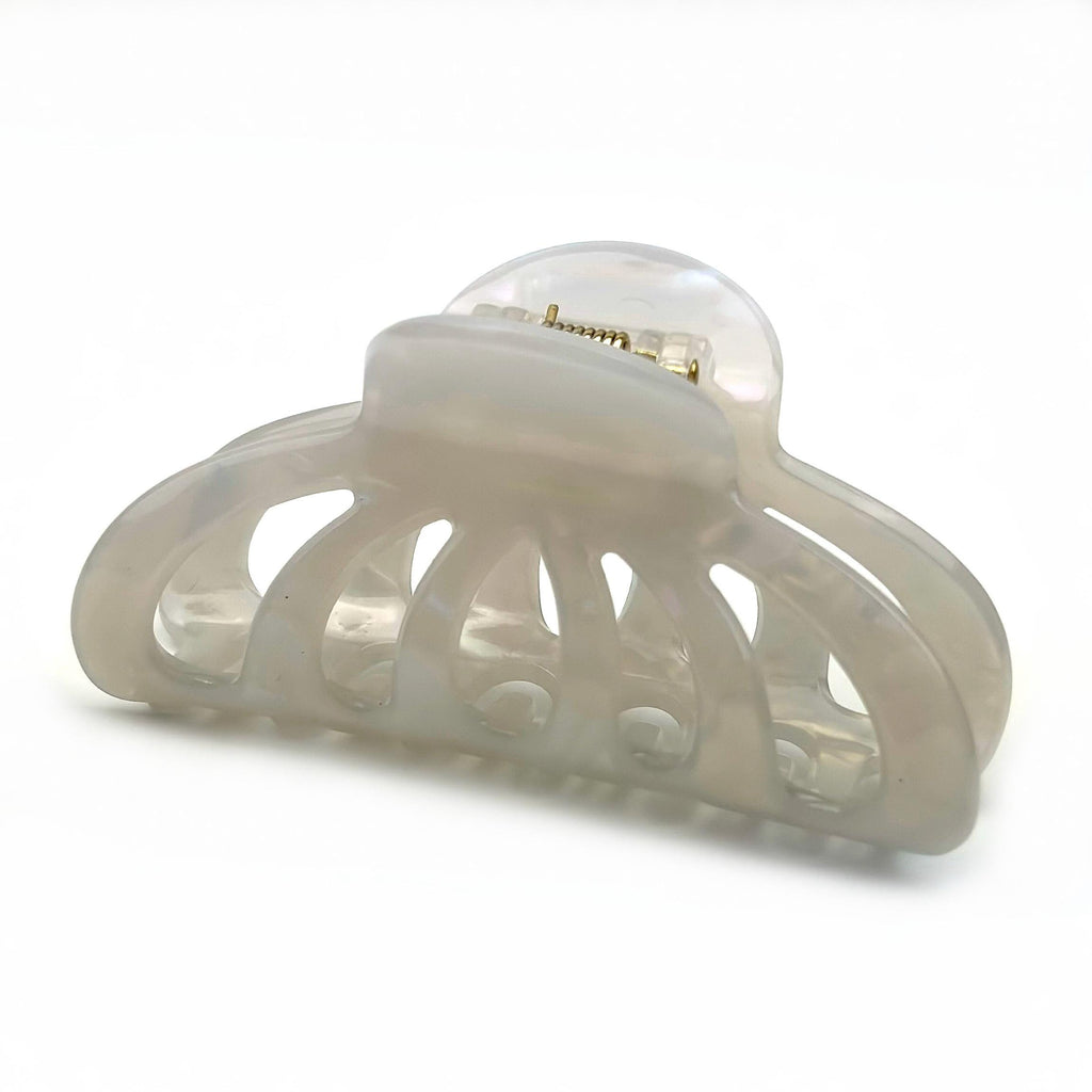 Pince cheveux crabe en acétate nacré