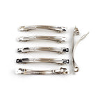 Barrettes monture 7cmx0.6cm "Clip Paris" - Lot de 50 argent
