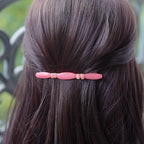 Barrette cheveux longue 10cm perles résine