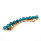 Barrette cheveux 8cm, perles 8mm