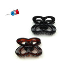 Pince à cheveux papillon 5cm en celluloid made in france