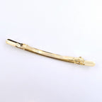 Barrette cheveux longue et fine doré 10,5cm cheveux fins