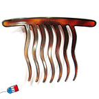 Peignes Grandes Dents Ondulées Celluloid Made in France - Lot de 2