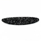 Barrette cheveux ovale à paillettes - noir