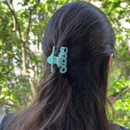 Pince à cheveux "Love" 5,5cm en acétate, qualité premium, Made in France