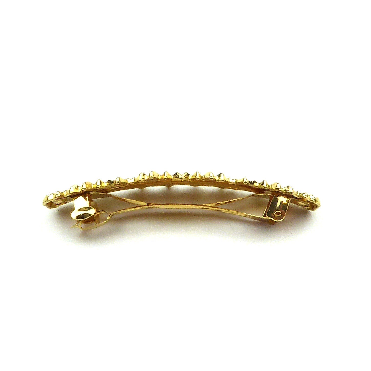 Barrette Cheveux Métal Doré Design - Accessoire Élégant Premium