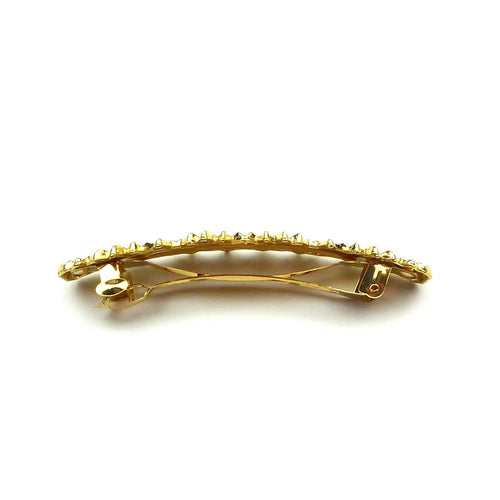 Barrette cheveux design métal doré finition premium