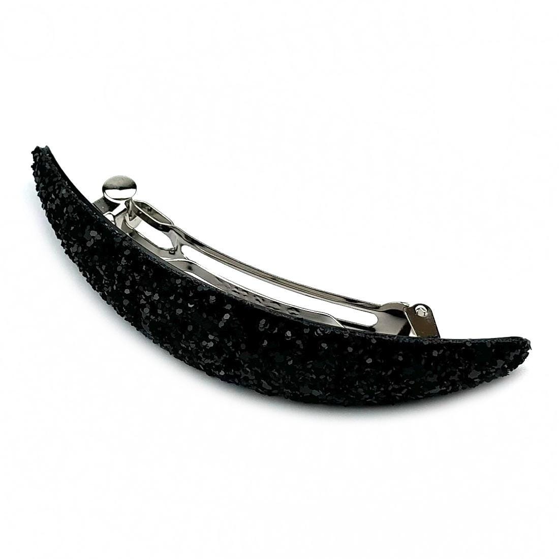 Barrette cheveux ovale à paillettes