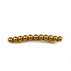 Barrette cheveux 8.5cm, perles nacrées or cheveux fins