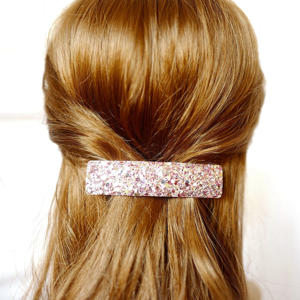 Barrette cheveux 9cm paillettes