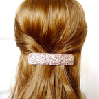 Barrette cheveux 9cm paillettes