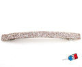 Barrette cheveux paillettes fine et longue - Élégance dorée rose