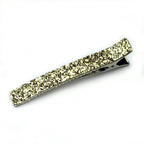 Grande pince cheveux paillettes or 12.5cm