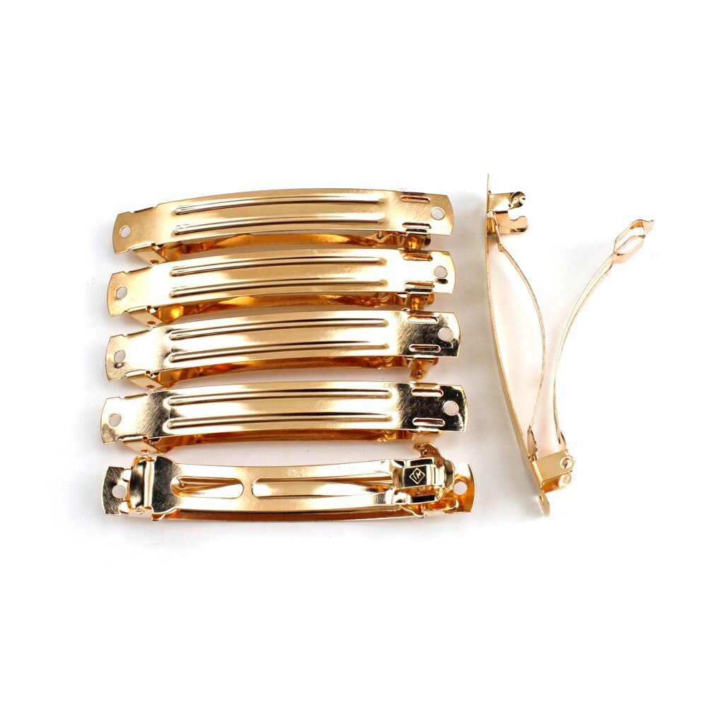 50 barrettes monture cheveux 8cmx1cm "Clip Paris"