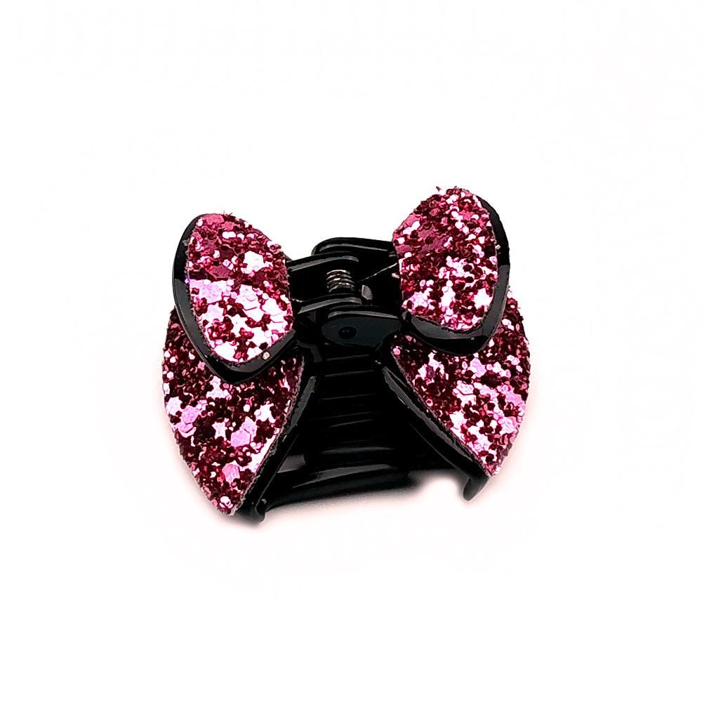 Pince cheveux noeud à paillettes
