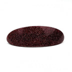 Barrette cheveux ovale incurvée paillette 9.5cm - bordeaux