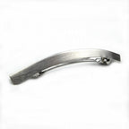 Grande Barrette Cheveux Métal Brossé 11,5cm Argenté