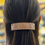 Barrette cheveux paillettes incurvée 