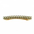 Barrette cheveux 8.5cm perle - vert bronze