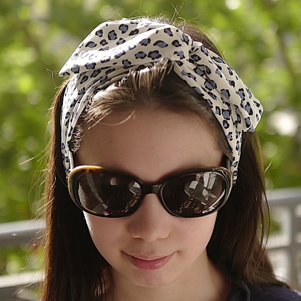Bandeau headband cheveux pantère