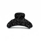 Pince cheveux crabe ornée de paillettes scintillantes noires