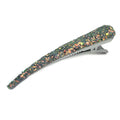 Grande pince à cheveux concorde 10.5cm paillette - gris vert