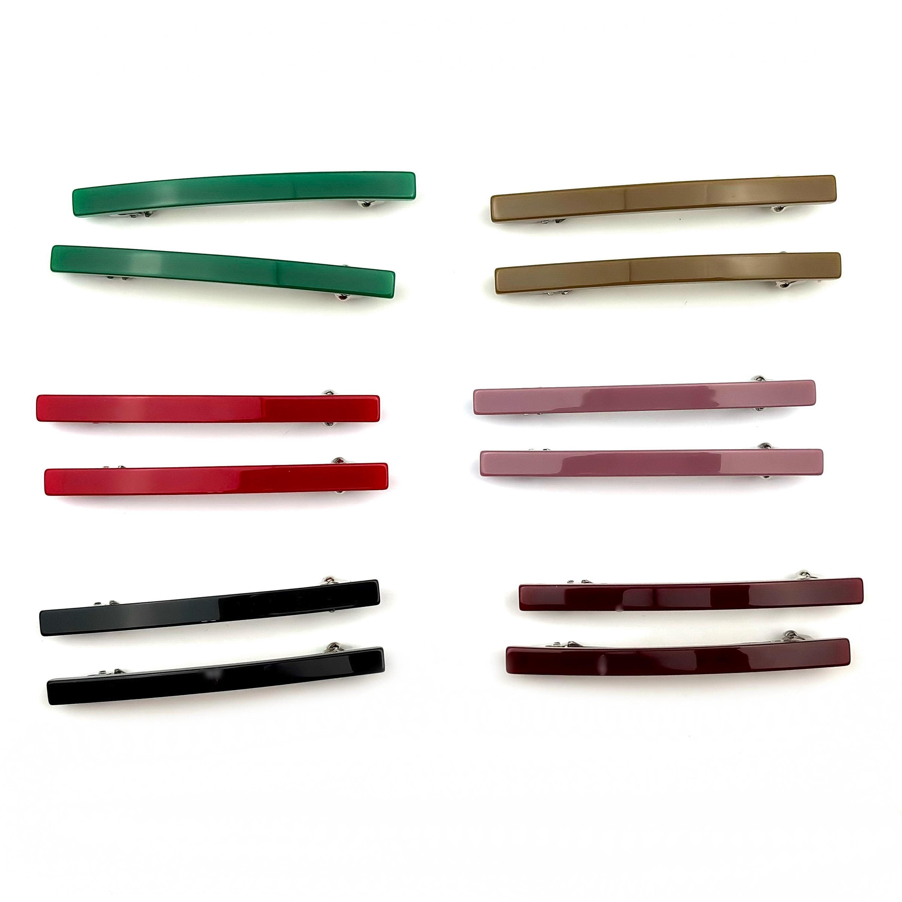 Barrettes cheveux fine fait main 7cm 
