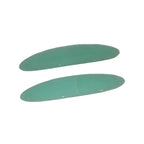 Barrettes cheveux ovale 7cm vert eau - Lot de 2