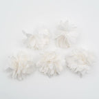 Fleurs satin polyester 4,5cm - Lot de 5