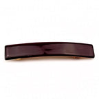 Barrette cheveux émail bordeaux 9cm, accessoire cheveux