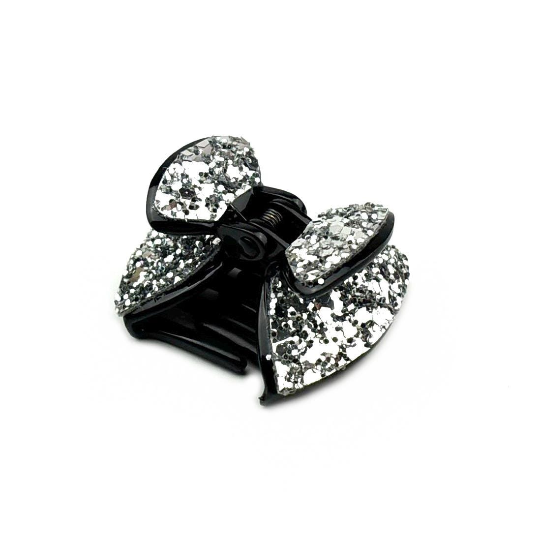 Pince cheveux noeud à paillettes