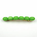 Barrette cheveux perle ovale 8cm