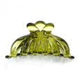 Pince crabe cheveux classique de 8,5 cm vert