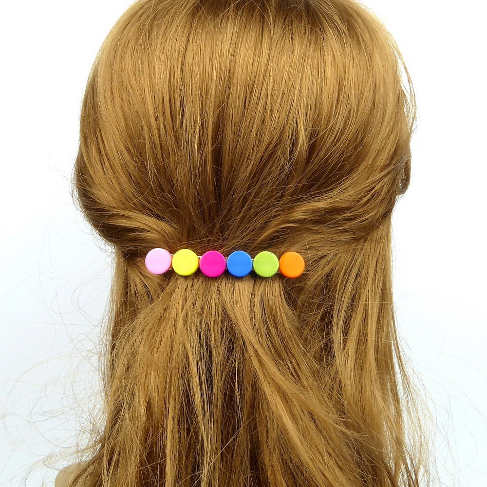 Barrette Cheveux Perles Multicolore 7cm - Design Élégant Premium
