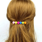 Barrette Cheveux Perles multicolore 7cm - Accessoire Premium Élégant