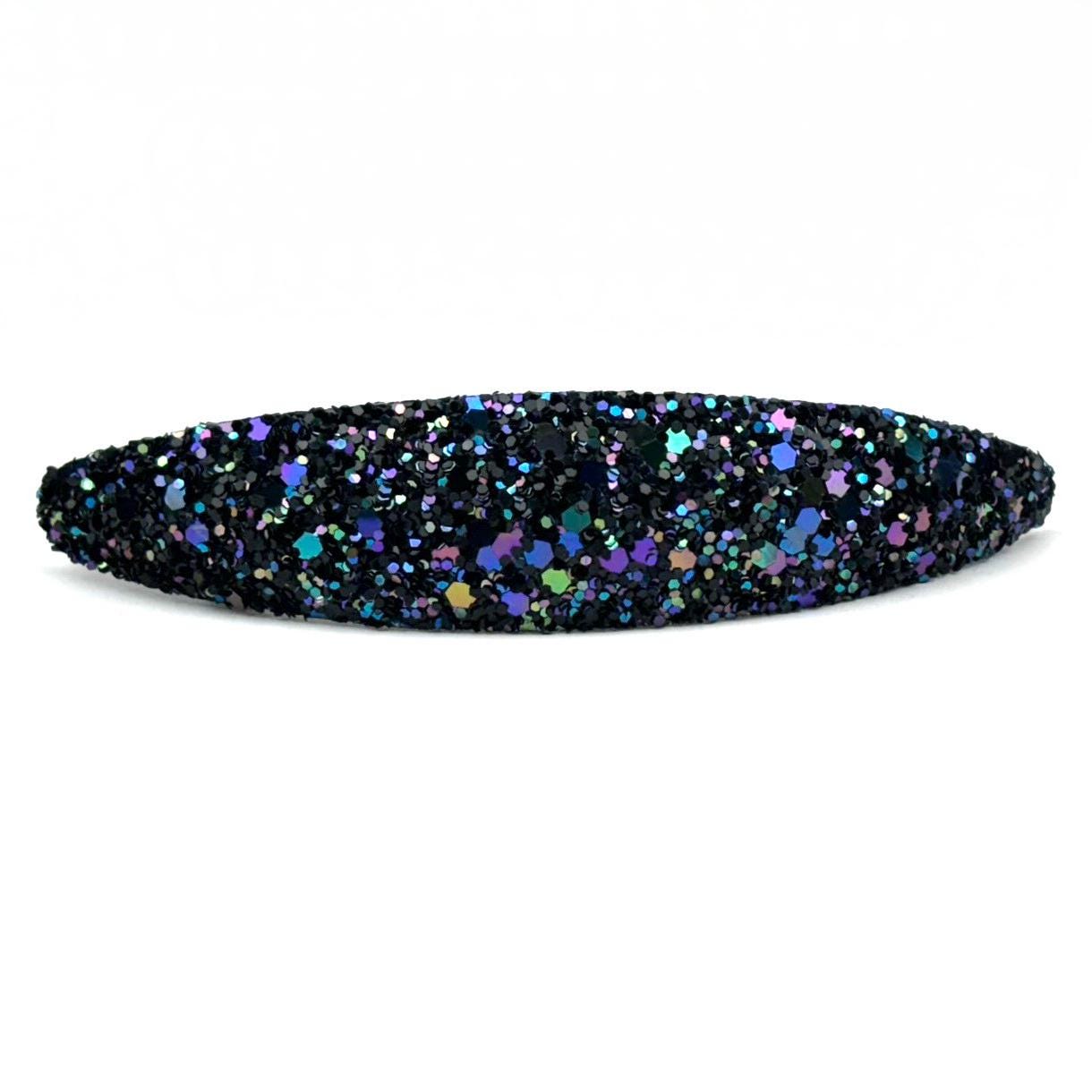 Barrette cheveux paillettes forme ovale