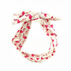 Bandeau headband cheveux flamand rose