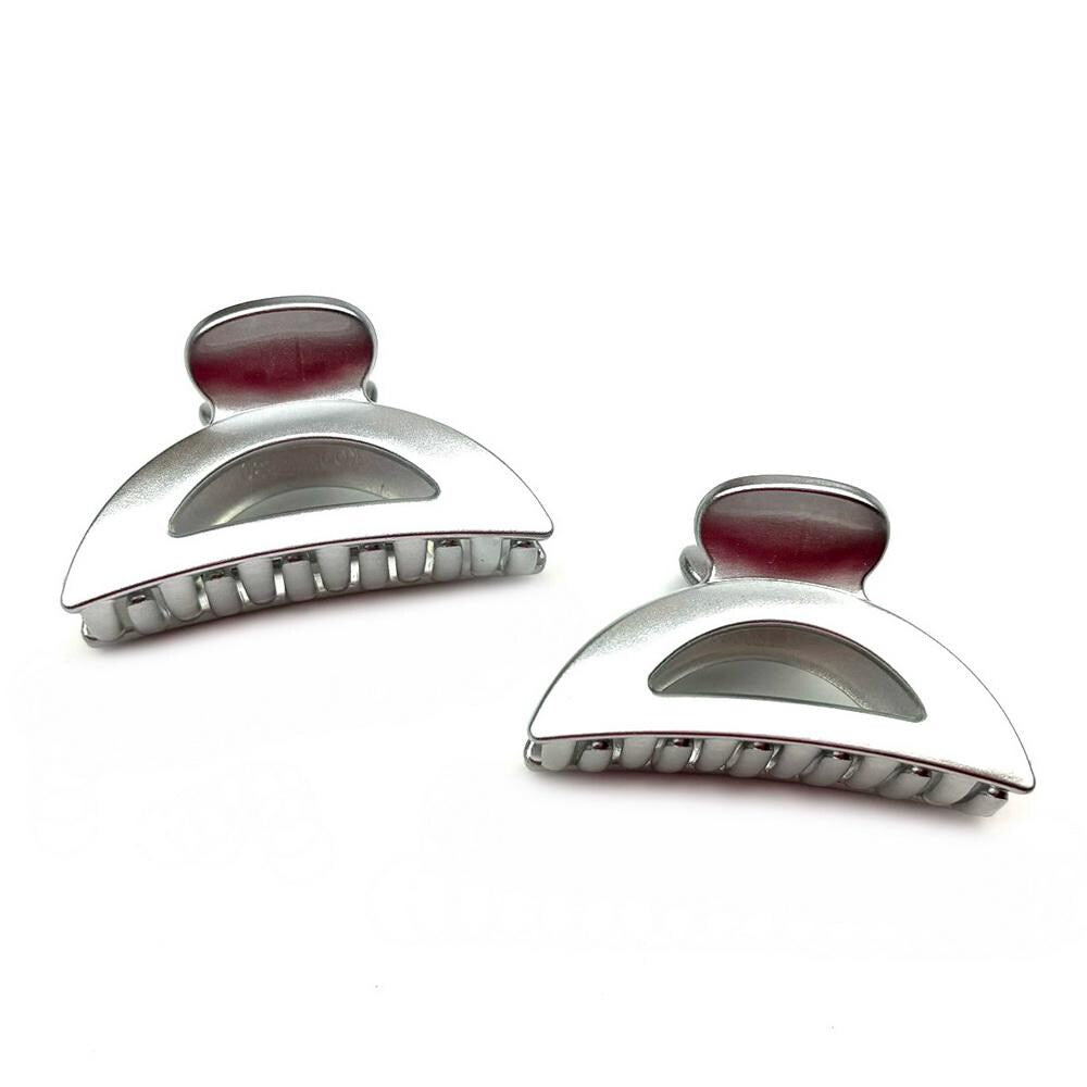 Lot de 2 pinces cheveux crabe métallisées 5.7cm