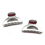 Lot de 2 pinces cheveux crabe métallisées 5.7cm