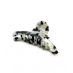 Pince cheveux crabe 9cm acétate motif tortue gris