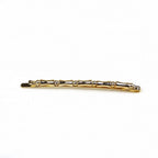 Pince cheveux fine fantaisie doré 6,5cm