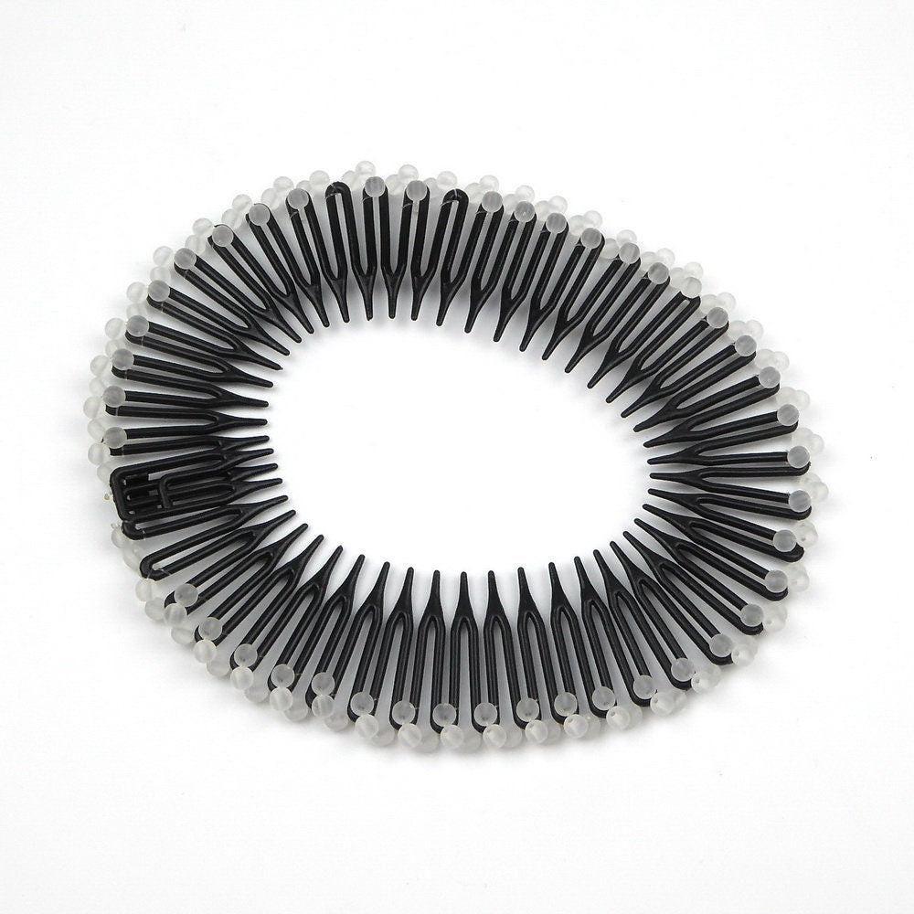 Serre tête souple zigzag perlé