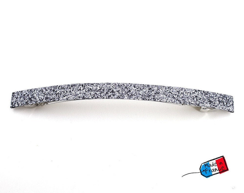 Barrette cheveux paillettes fines longue 10cm